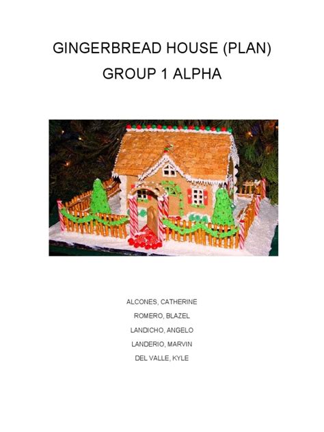 Gingerbread House Plan | PDF | Confectionery | Baking