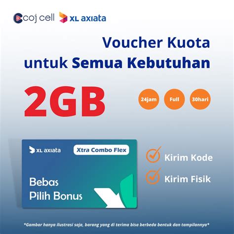 Jual Voucher Kuota Xl Xtra Combo Flex S Gb Shopee Indonesia