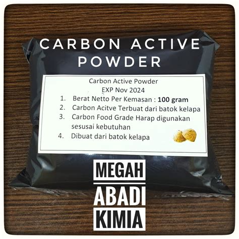 Jual Carbon Active Karbon Aktif Activated Charcoal Powder 100