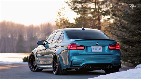 Bmw M3 F80 Blue Z Performance Zpforged 2 Wheel Wheel Front