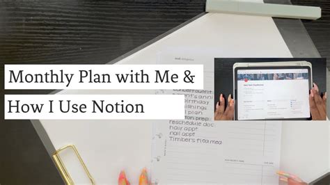 PLAN WITH ME NOTION How I Use Notion Part 1 Monthly Plan With Me