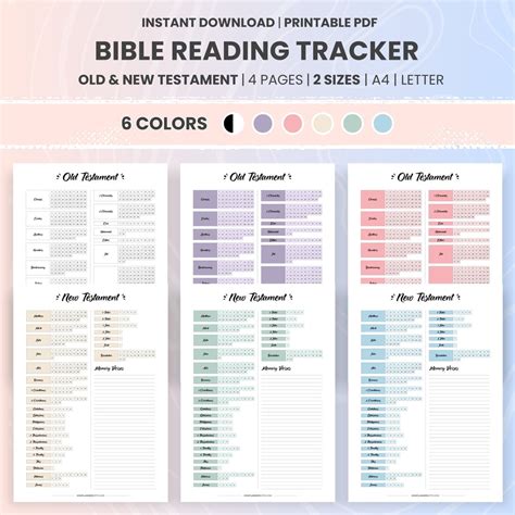 Bible Reading Track Printable Bible Reading Checklist Bible Track