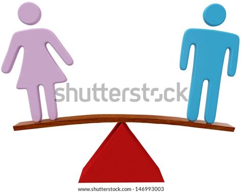 Equal Man Woman Sex Equality Gender Stock Illustration Shutterstock