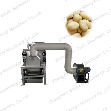 Dry Groundnut Red Skin Peeling Splitting Machine Peanut Half Cutting