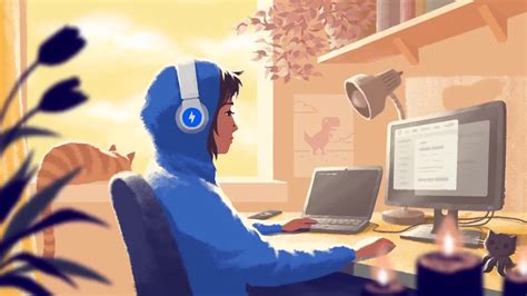 Coding Session Lofi Hip Hop Mix Live Wallpaper 1280x720