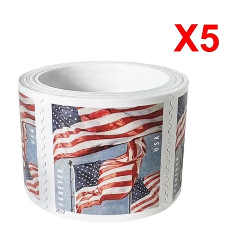 U S Flag 2022 100pcs Rolls 500 Pcs