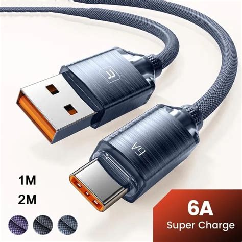 สายเคเบิลข้อมูล Usb Type C 6a อะลูมิเนียมอัลลอย ชาร์จเร็วมาก Usb C Usb2