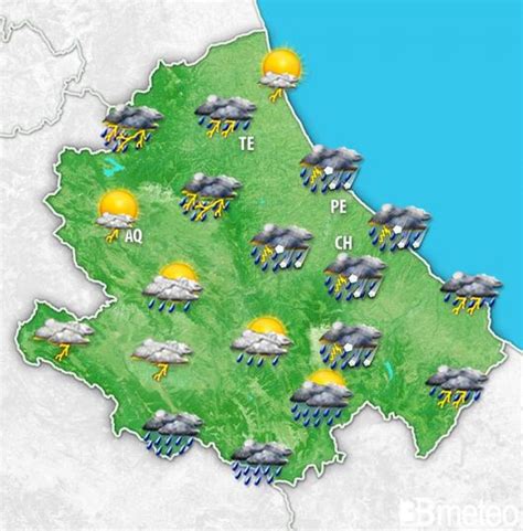 Meteo Abruzzo Attesi Forti Piogge E Temporali Elevato Rischio Di