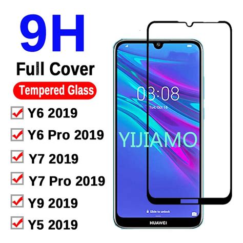 9h Vidro Protetor Em Y6 2019 Para Huawei Y6 Prime Y7 Pro Y5 Y9 Y 5 6 7