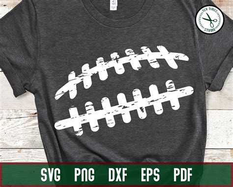 Grunge Football Lace Svg Distressed Football Svg Grunge Etsy