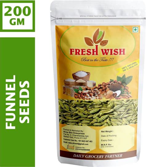 Fresh Wish Fennel Seeds Saunf 200gm Assorted Nuts Price In India