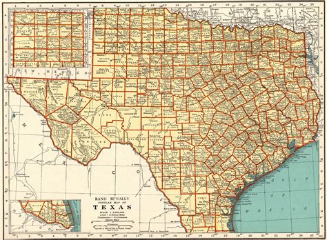 1940 Vintage Texas State Map Atlas Map Of Texas Gallery Wall Art Decor