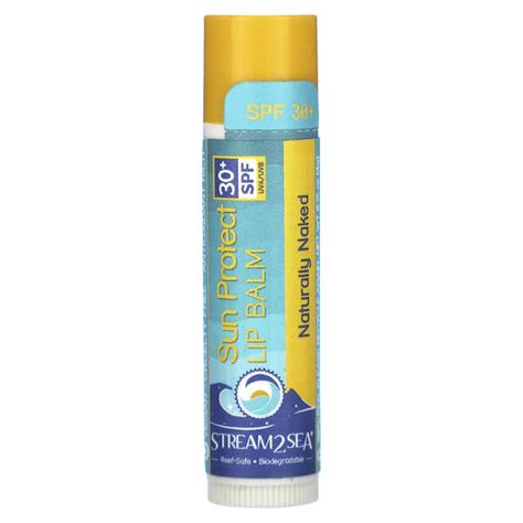 Stream2Sea Sun Protect Lip Balm SPF 30 Naturally Naked 0 15 Oz 4 G