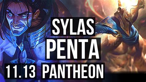 SYLAS Vs PANTHEON MID Penta 18 1 2 Legendary 300 Games KR