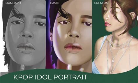 Draw Portrait Of Your Favourite Kpop Star By Ilustrasifazli Fiverr