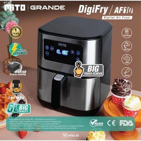 Jual BATAM MITO GRANDE AF10 Air Fryer Jumbo 6 Liter Shopee Indonesia