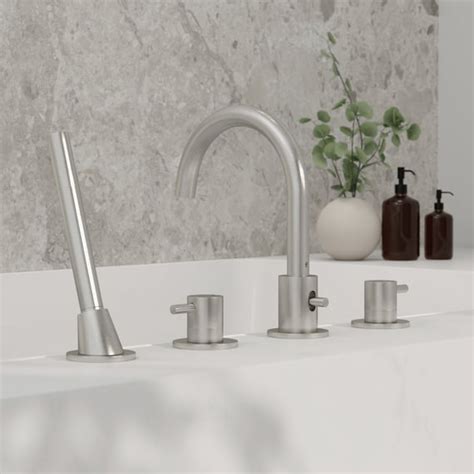 Steinberg Two Handle Mixer For Bath Brushed Nickel Bn