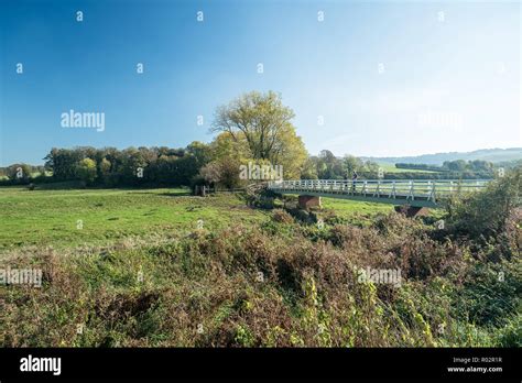 Bridge Over The River Cuckmere South Downs Way Alfriston East Sussex