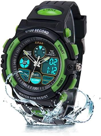 Edillas Kinderuhr F R Jungen Digital Analog Armbanduhr M Wasserdichte