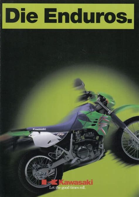 Prospekt KAWASAKI KLR 650 KLE 500 Prospekt 4 Seiten Aus 1 1996