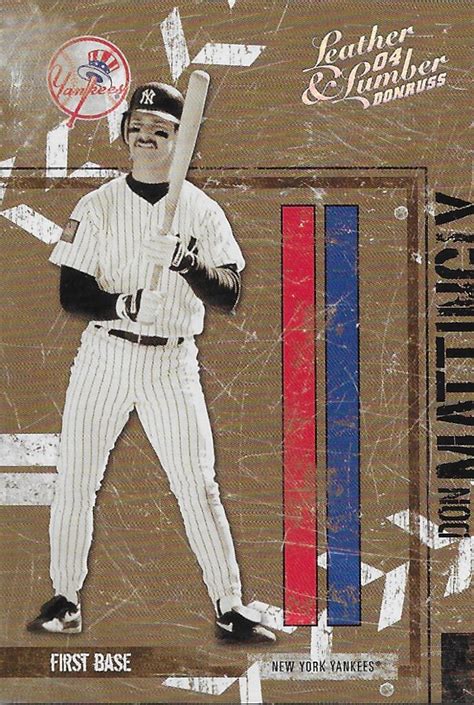 Mattingly Don Donruss Leather And Lumber Silver Flickr