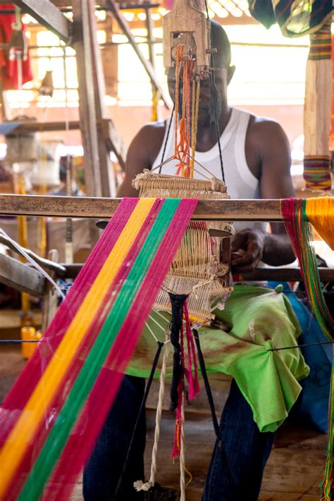 Kente Weaving In Bonwire Fashion With A Historic Meaning