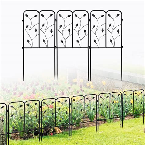 Buy Decorative Garden Fence Garden Edge Border Black Metal Wire