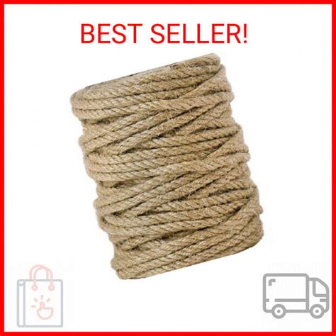 Tenn Well Mm Jute Rope Feet Ply Twisted Heavy Duty And Thick