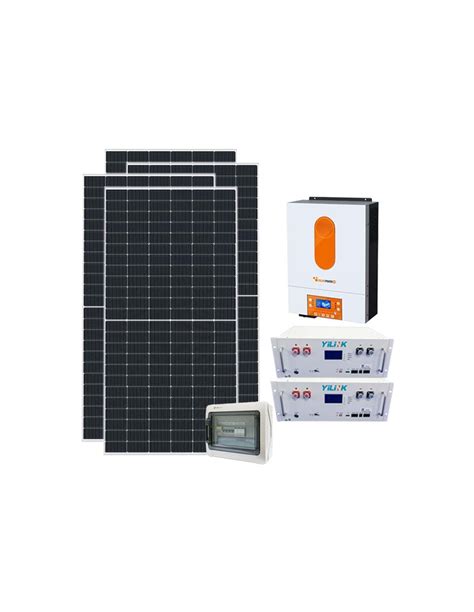 Einphasiges Photovoltaik Kit 2850w Off Grid Wechselrichter 4kw Lithium