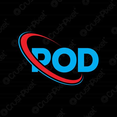 POD logo. POD letter. POD letter logo design. Initials POD - stock ...