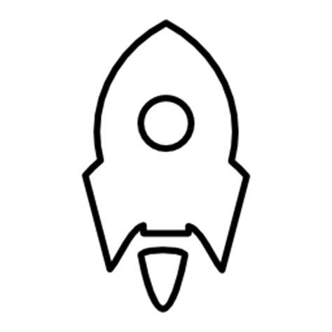 Rocket Outline - ClipArt Best