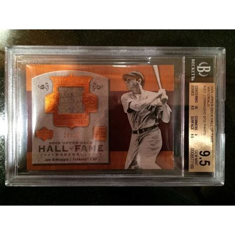 Upper Deck Hall Of Fame Materials Jd J Dimaggio Relic