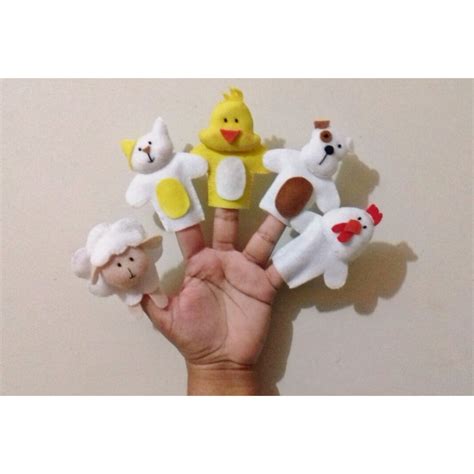 Dedoches Animais Domésticos Fantoche de dedo 5 PEÇAS Shopee Brasil