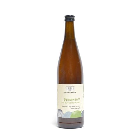 Birnensaft Aus Mostbirnen Gutshof Kraatz