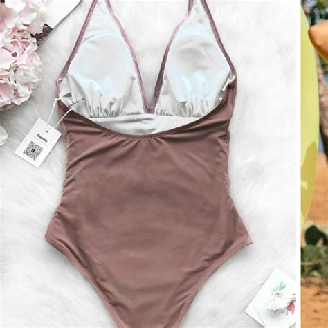 Cupshe Swim Brand New Cupshe One Piece Nude Pink Swimsuit Poshmark