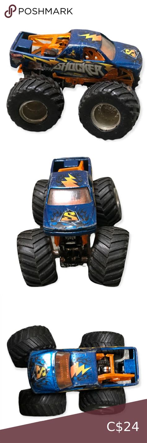 Hot Wheels Monster Jam Metal Collection Mattel Blue Toy Truck Hot Wheels Monster Jam Toy