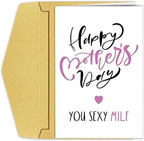 Amazon Sexy Milf Mothers Day Card Naughty Mothers Day Card For Wife Happy Mothers Day