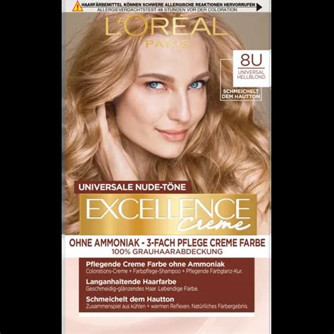 L ORÉAL PARiS EXCELLENCE CREME L ORÉAL PARiS EXCELLENCE CREME Haarverf Nude 8U Hellblond 1 St