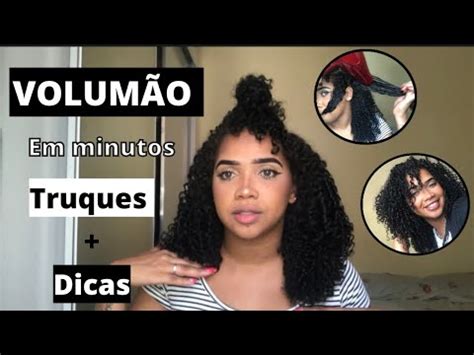 Como Dar Volume No Cabelo Cacheado Dicas Youtube