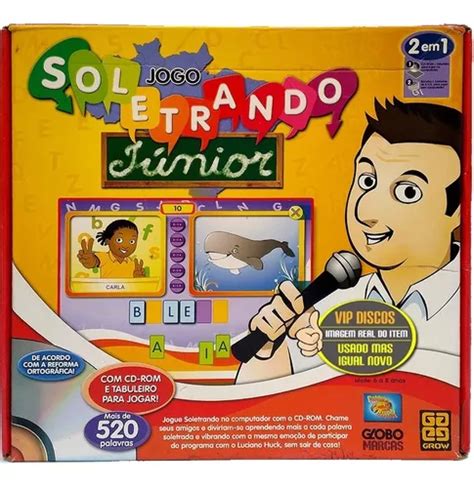 Jogo Soletrando Junior 2009 Luciano Huck Original Sem Uso