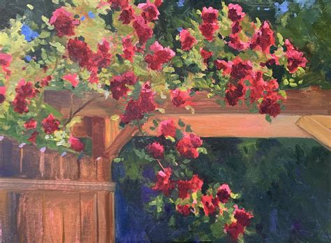 Climbing Roses Fine Art Of Janet Howard Fatta