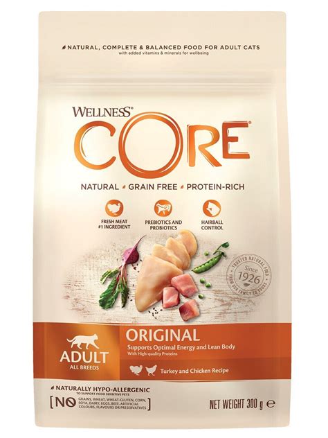 CORE корм из индейки с курицей для взрослых кошек 300г