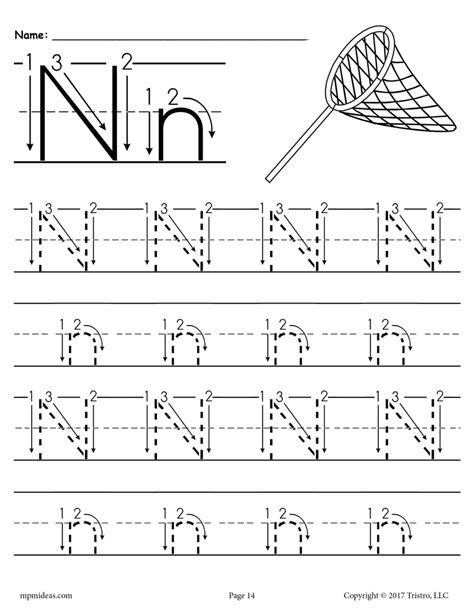 Free Printable Letter N Worksheets For Kindergarten Lacortinaroa