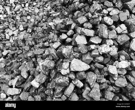 Black Coal Lumps Background Black And White Stock Photos And Images Alamy