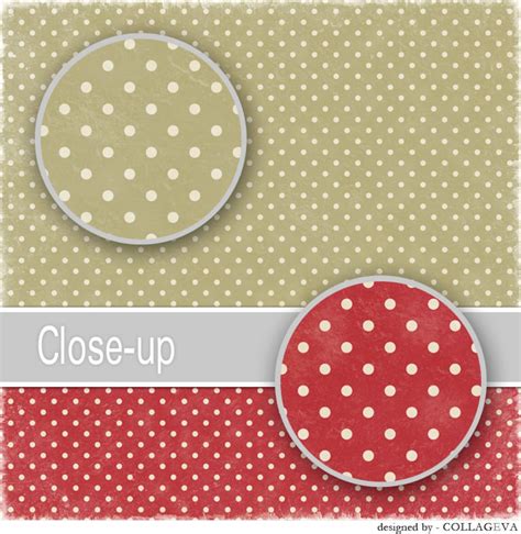 Shabby Chic Polka Dots Digital Paper Pack 20 Printable Etsy