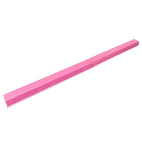 Foot Teen Gymnastics Training Foldable Balance Beam Pink Plain