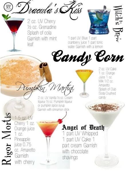 Adult Halloween Themed Drinks Maybe Use For How To Station Party