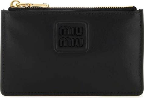 Miu Miu Logo Detailed Zipped Wallet Shopstyle