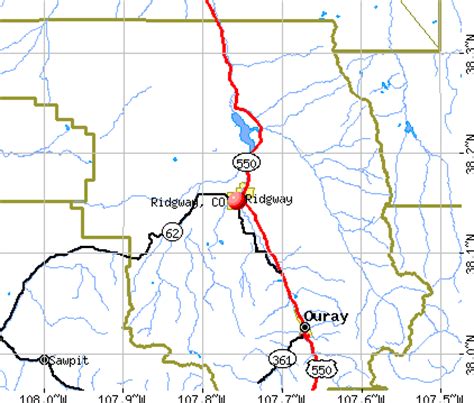 Map Of Ridgway Colorado - System Map