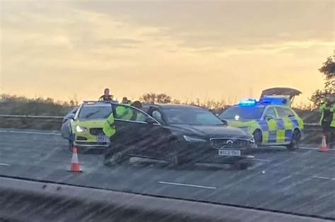 Recap M6 Delays As High Speed Police Chase Sees Car Boxed In Stoke On Trent Live